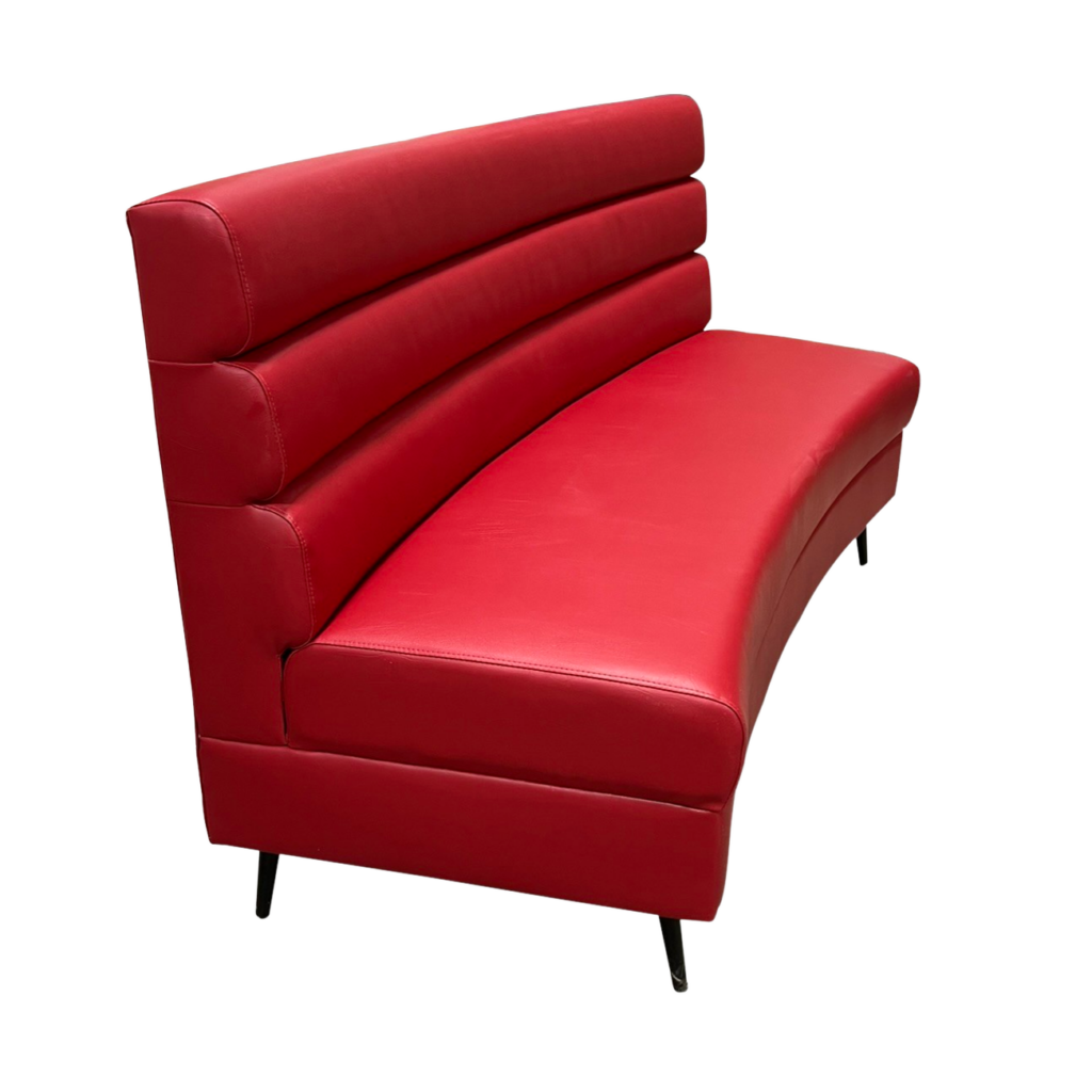 Custom commercial booths and benches for hospitality spaces